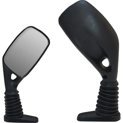Espejos para motos de nieve resistentes a golpes - Espejos - Vista lateral - Rectangular - Negro - Par