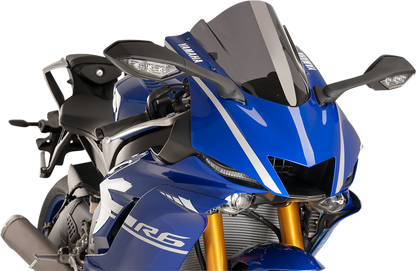 Parabrisas Z-Racing - Parabrisas de carrera - 14-1/4" - Ahumado oscuro - Yamaha