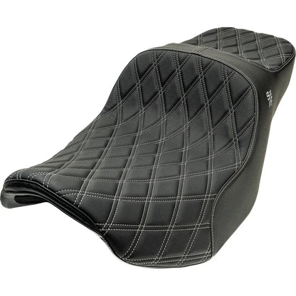Asiento SLYFOX Chariot Silver Double Diamond Stitch Silver Logo FLH/FLT '09-'23.5