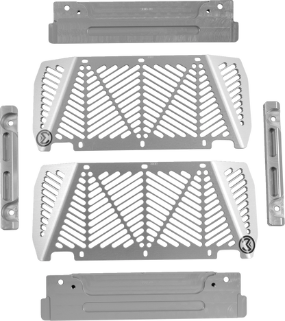 Protectores de radiador - Protectores de radiador - Plata - Kawasaki/Suzuki