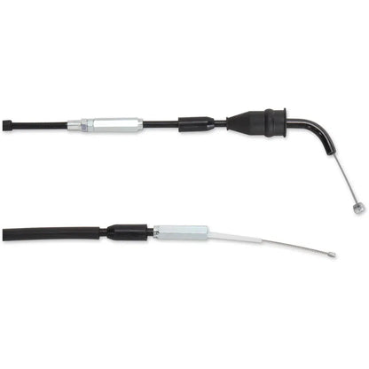 Cable del acelerador de vinilo negro.