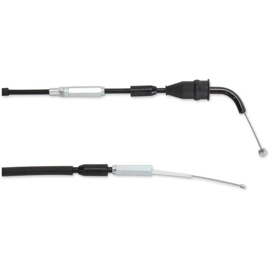 Cable del acelerador de vinilo negro.