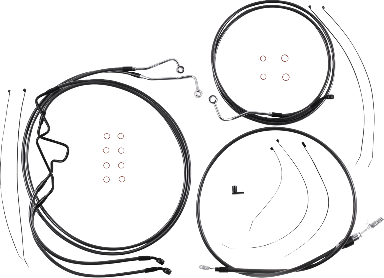 Kit de instalación de manillar de diseño Black Pearl™ - Kit de instalación de manillar de diseño Black Pearl™ - 8" - FLHR '21-'22