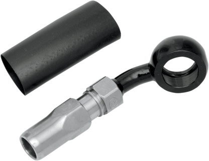 BYO® Banjo para construir tu propio con accesorio - Banjo de freno BYO - 12 mm-35° - Negro