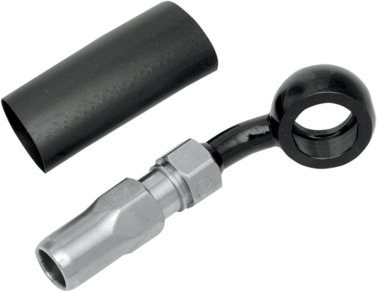 BYO® Banjo para construir tu propio con accesorio - Banjo de freno BYO - 12 mm-35° - Negro