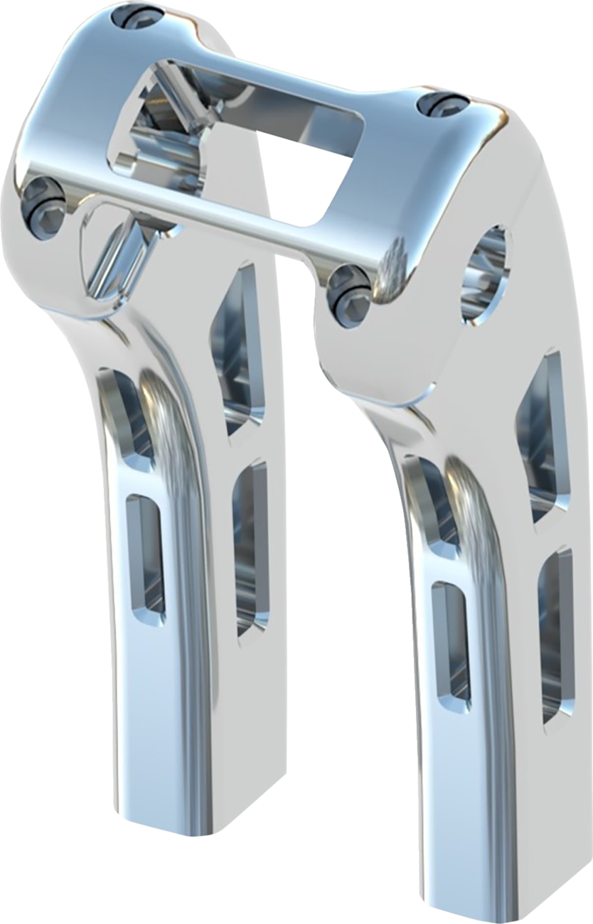 Elevadores Ghost - Elevadores Ghost - Abrazadera de pantalla Softail - 8" - Cromo