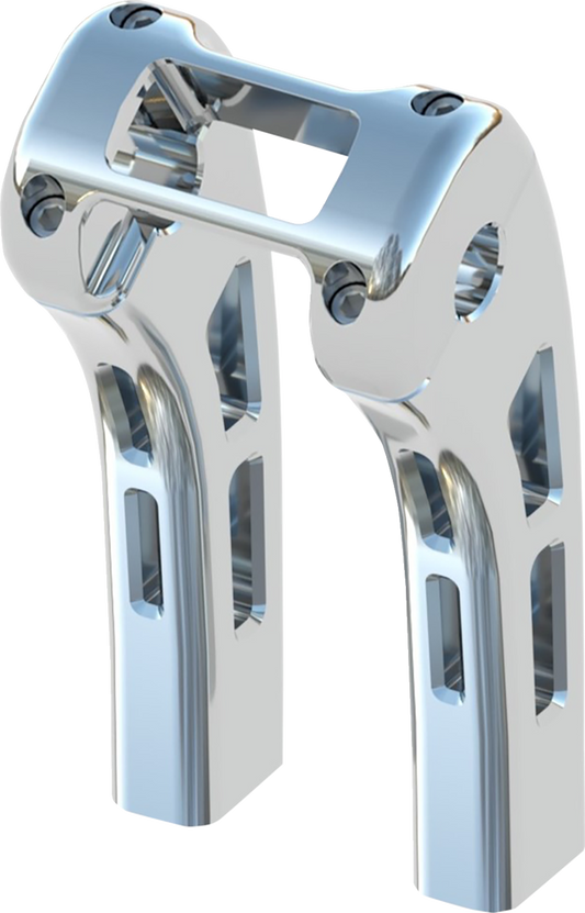 Elevadores Ghost - Elevadores Ghost - Abrazadera de pantalla Softail - 8" - Cromo