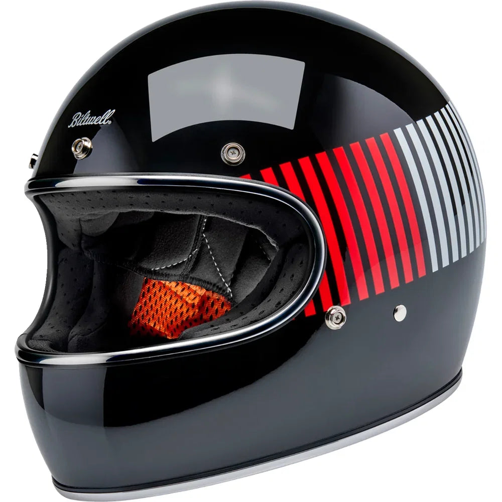 Casco gringo raceflow negro/rojo/blanco/azul