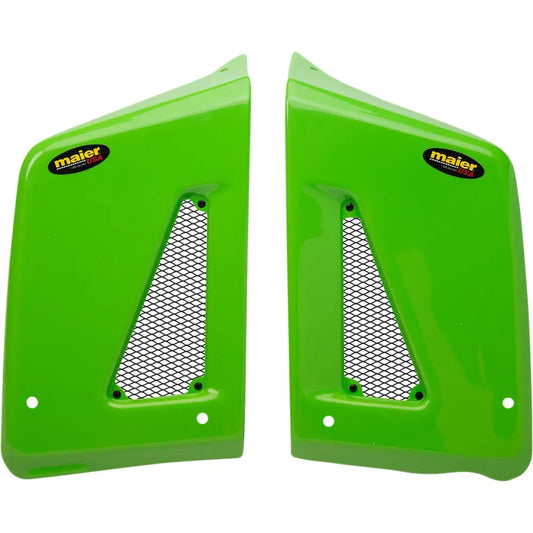 Radiator Scoops - KLR - Green