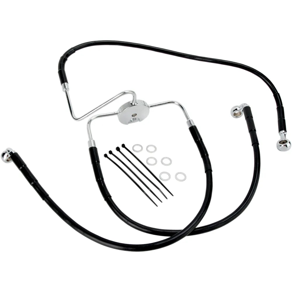 Front Brake Line - FXDL '96-'00 - Black