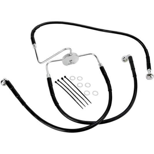 Front Brake Line - FXDL '96-'00 - Black