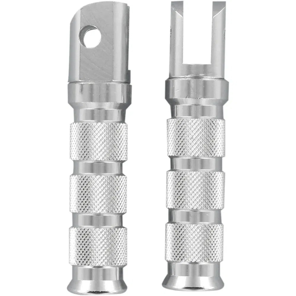 Front Footpegs - Silver - Yamaha