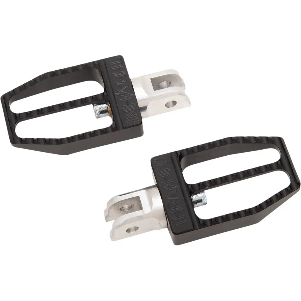 Front Militant Footpegs - Black - Softail