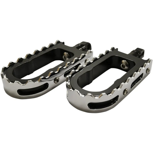 BMX Footpegs - Black/Chrome