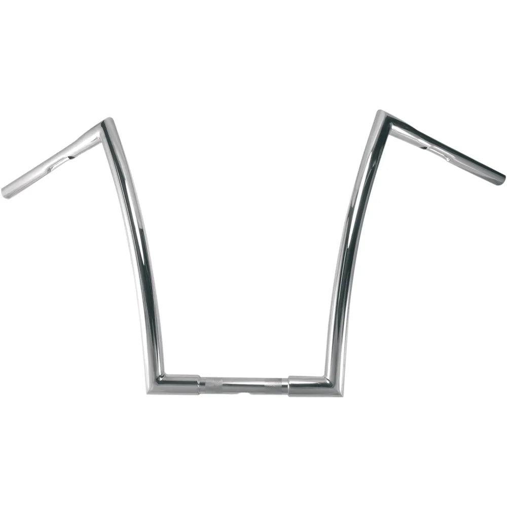 Chrome 1-1/4" Strip Handlebar With 17" Rise