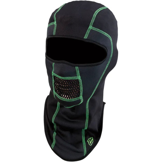 Balaclava Pro - Black/Green - Large/XL