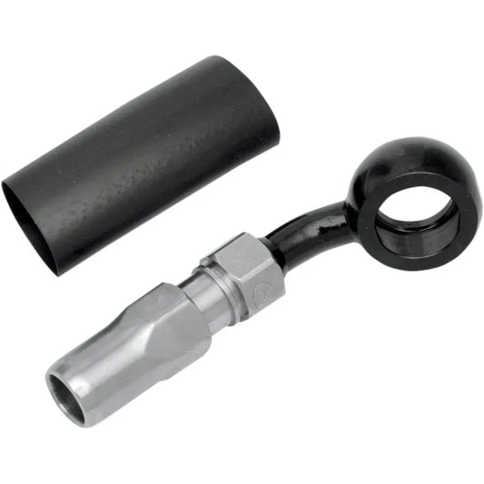 BYO® Banjo para construir tu propio con accesorio - Banjo de freno BYO - 12 mm-35° - Negro