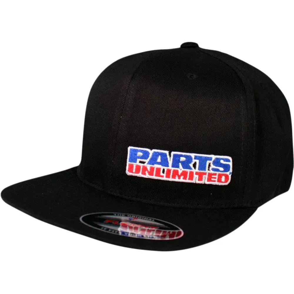 Parts Unlimited Flat Bill Hat - Black