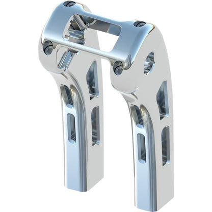 Elevadores Ghost - Elevadores Ghost - Abrazadera de pantalla Softail - 8" - Cromo
