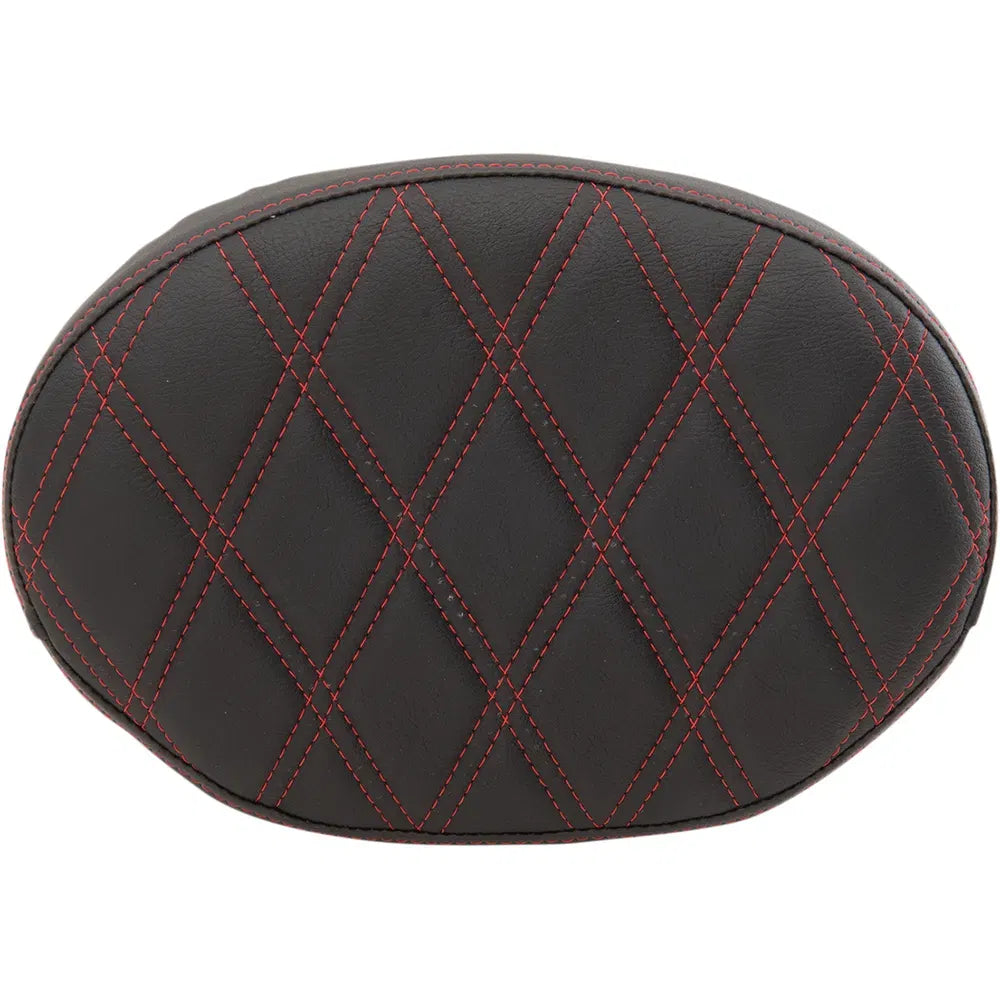 Backrest Pad - Oval - Double Diamond - Red Thread