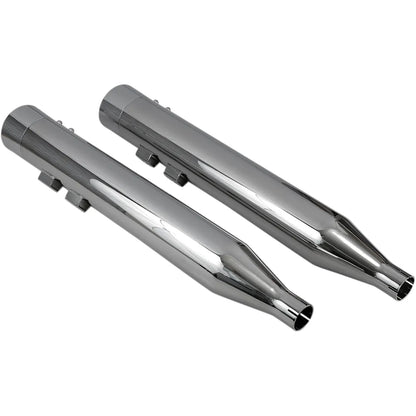 Silenciadores deslizantes DNT Straight Can - Silenciadores DNT Straight Can para FL '95-'16 - Cromado