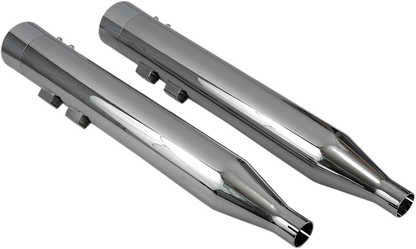 Silenciadores deslizantes DNT Straight Can - Silenciadores DNT Straight Can para FL '95-'16 - Cromado