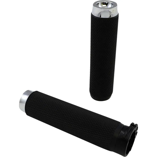 Grips - Knurled - Cable - Chrome