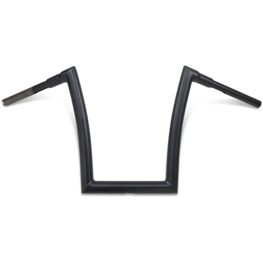 Flat Black 1-1/2" Strip Handlebar with 14" Rise