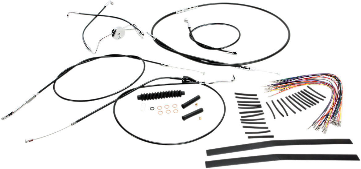 Kit de instalación de manillar XR - Kit de instalación de manillar XR - Colgadores Ape de 15"-17" - FLH '96-'06 - Negro