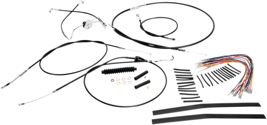 Kit de instalación de manillar XR - Kit de instalación de manillar XR - Colgadores Ape de 15"-17" - FLH '96-'06 - Negro