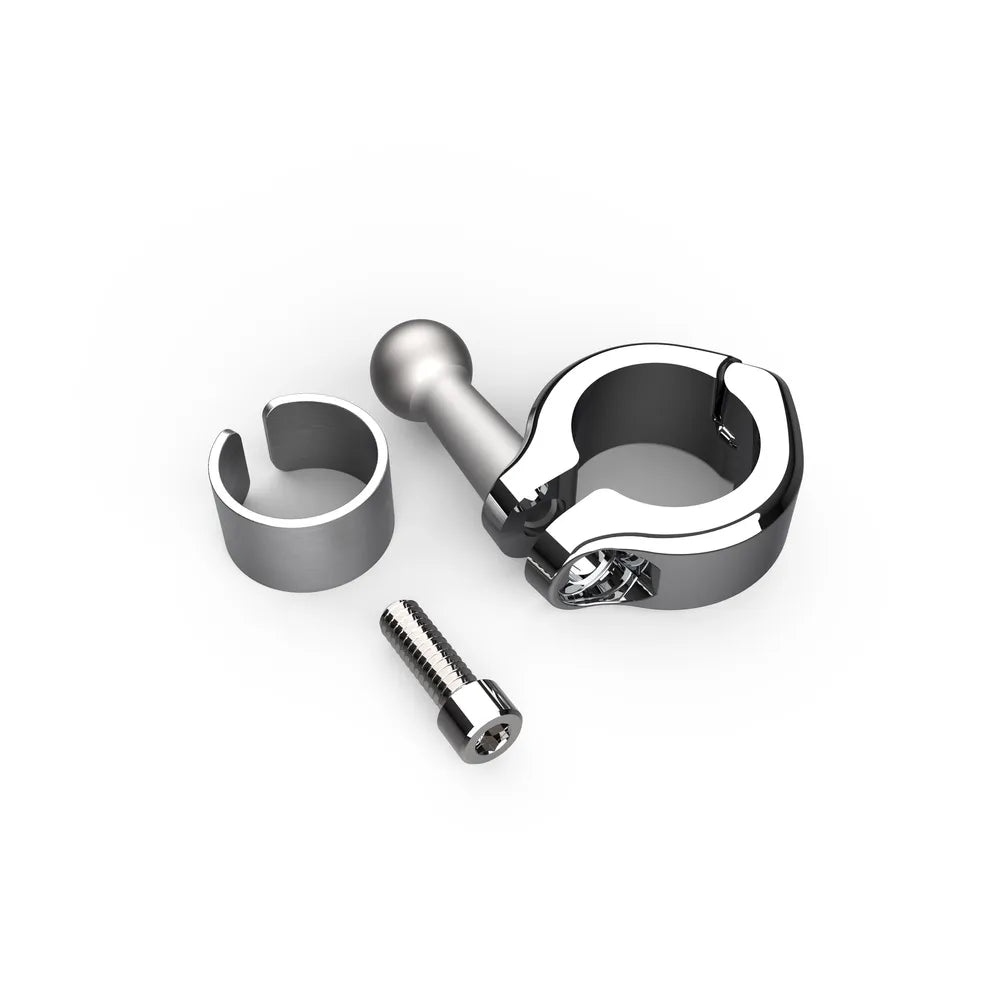 Drink Holder -  Handlebar Mount - Chrome/Black