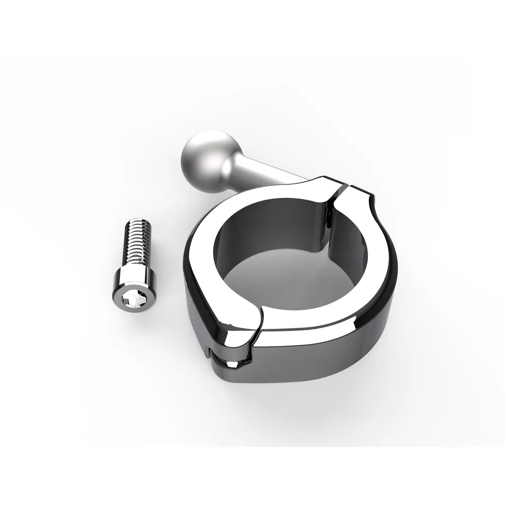 Drink Holder -  Handlebar Mount - Chrome/Black