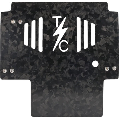 Placa protectora de fibra de carbono forjada
