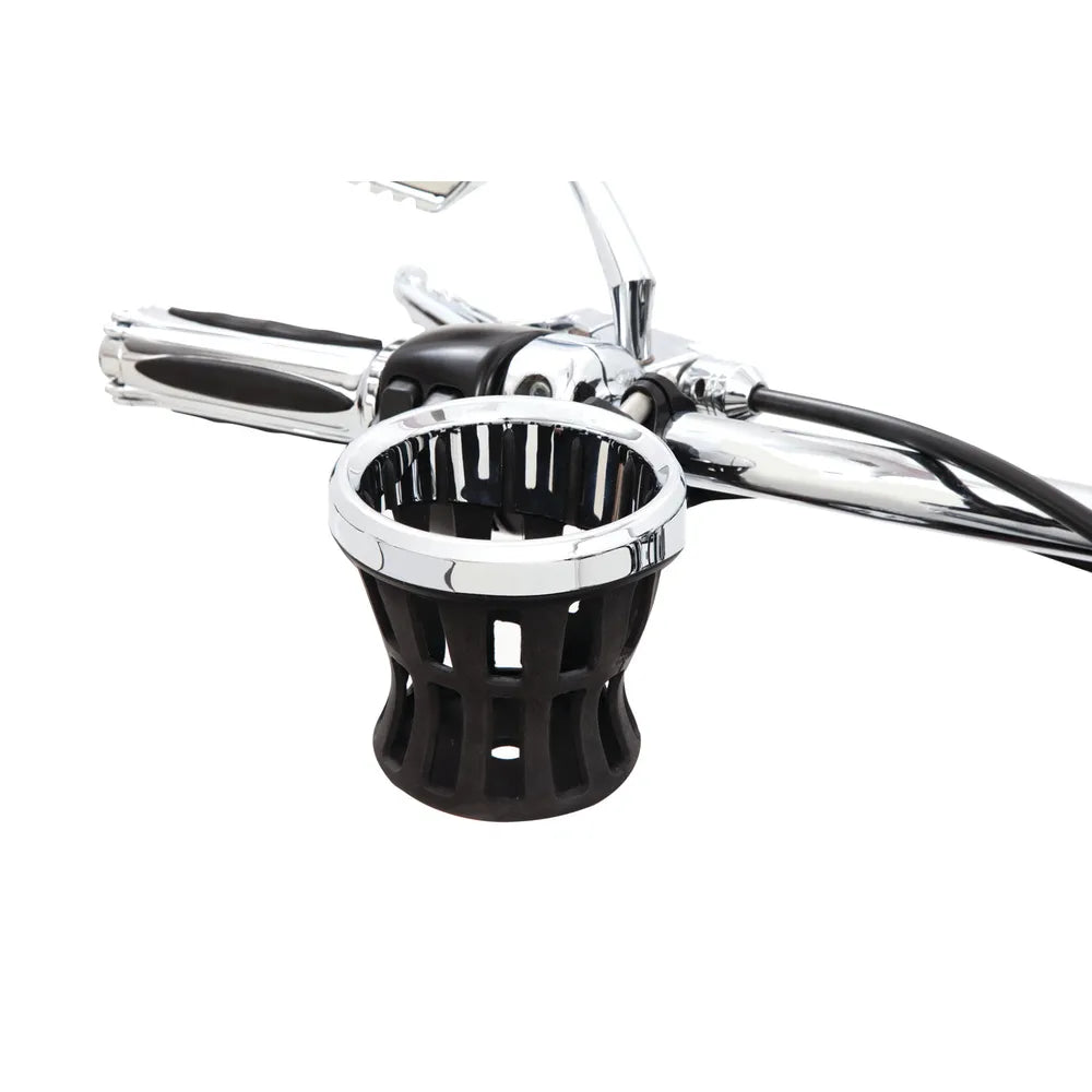 Drink Holder -  Handlebar Mount - Chrome
