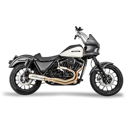 Sistema de escape 2 en 1 con silenciador Super Bike - Sistema de escape 2 en 1 con silenciador Super Bike de 4" - Acero inoxidable