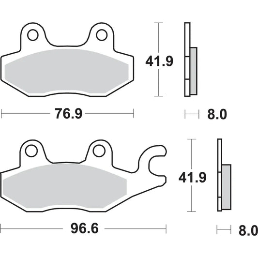 Pastillas de freno sinterizadas si offroad
