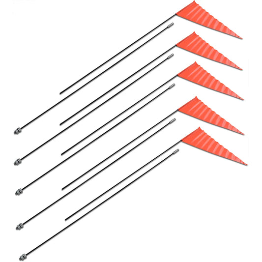 Flag and Pole - 7' Black Pole - 5 Pack