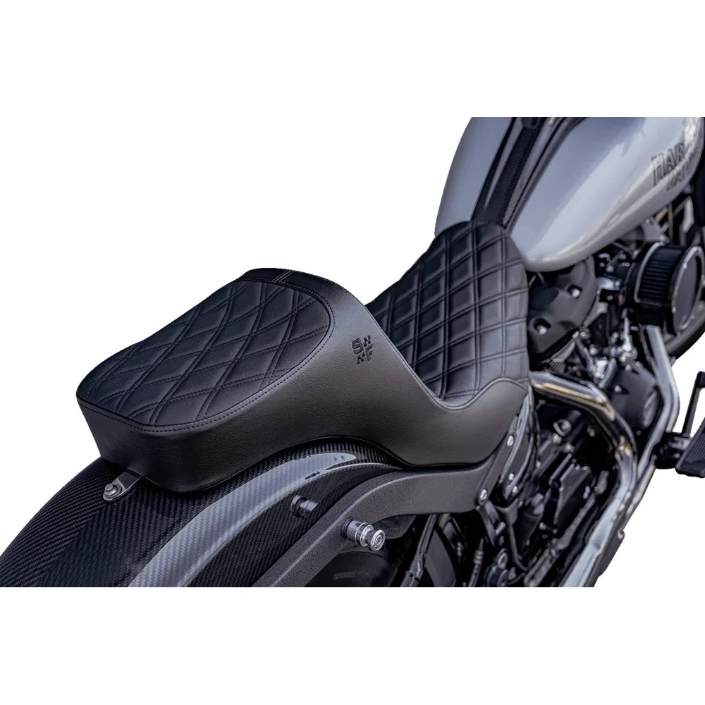 Asiento SLYFOX Chariot Black Double Diamond Stitch Black Logo FLSB '18-'21/FXLR '18-'26
