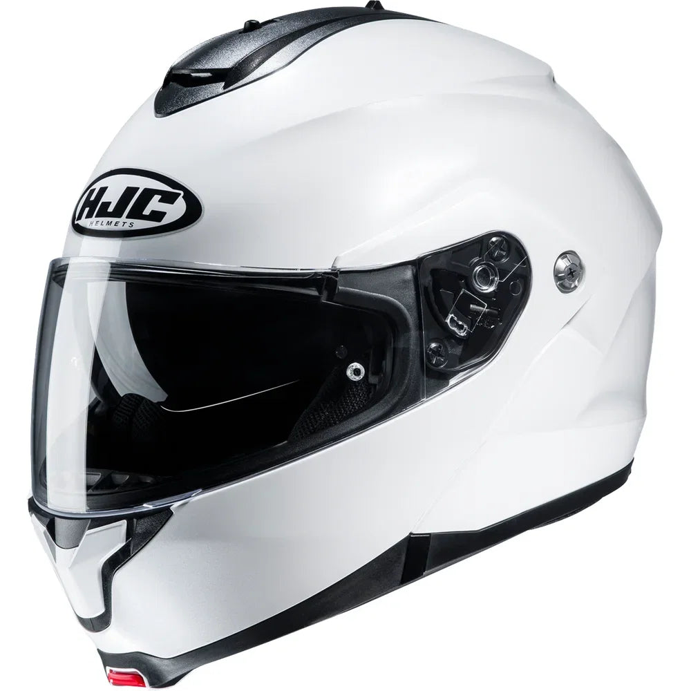Casco c91 solid modular plano blanco