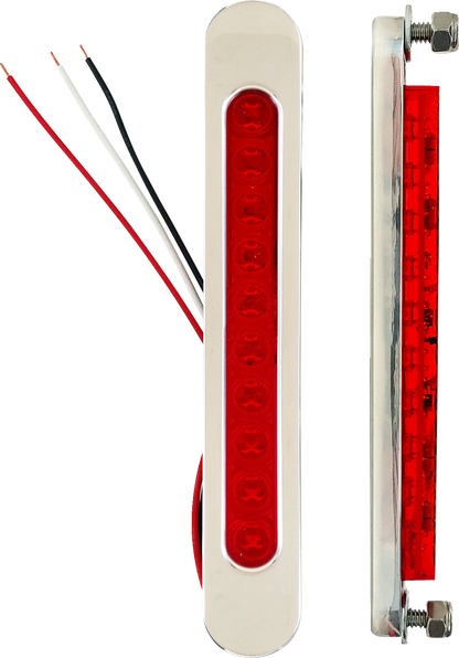 Luces LED para bolsa - Luz para bolsa - Lente roja - Cromo