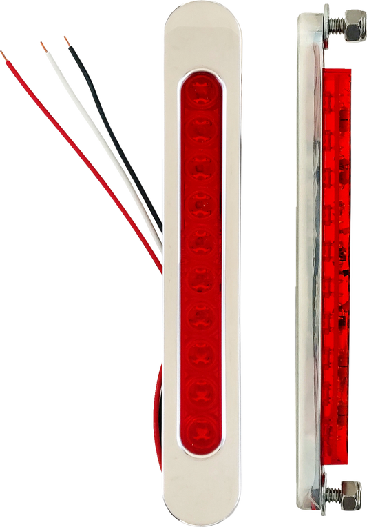 Luces LED para bolsa - Luz para bolsa - Lente roja - Cromo