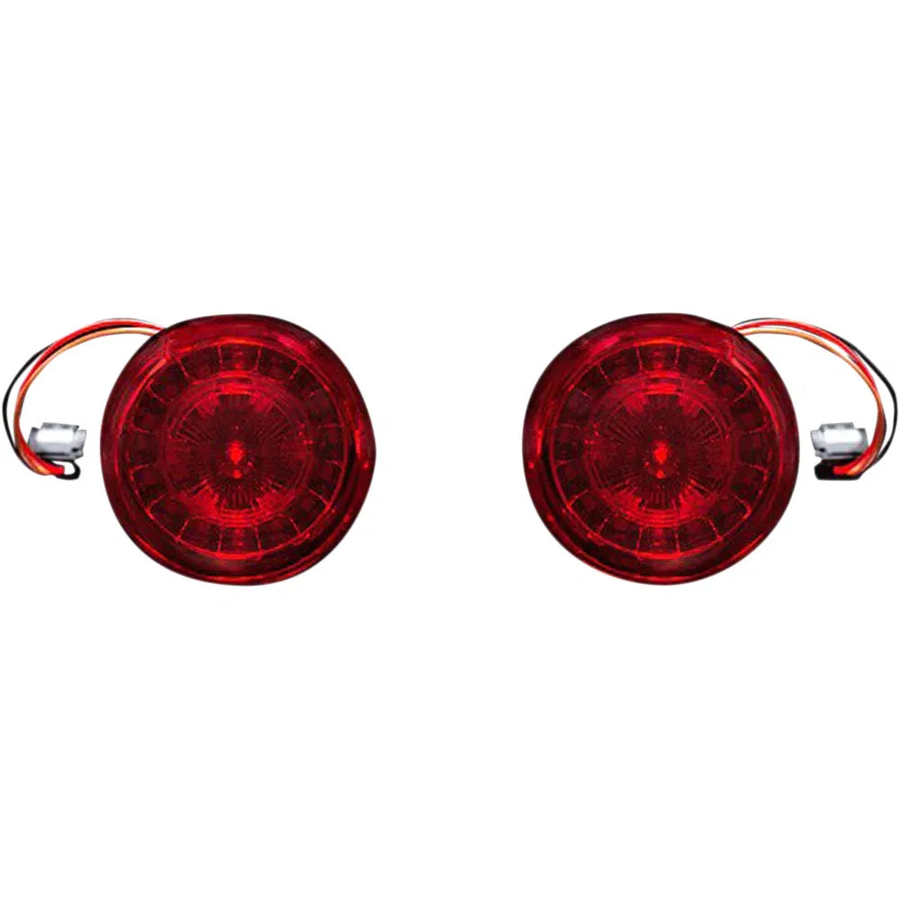Señales de giro led rojas probeam® con lentes rojas