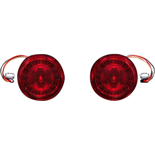 Señales de giro led rojas probeam® con lentes rojas