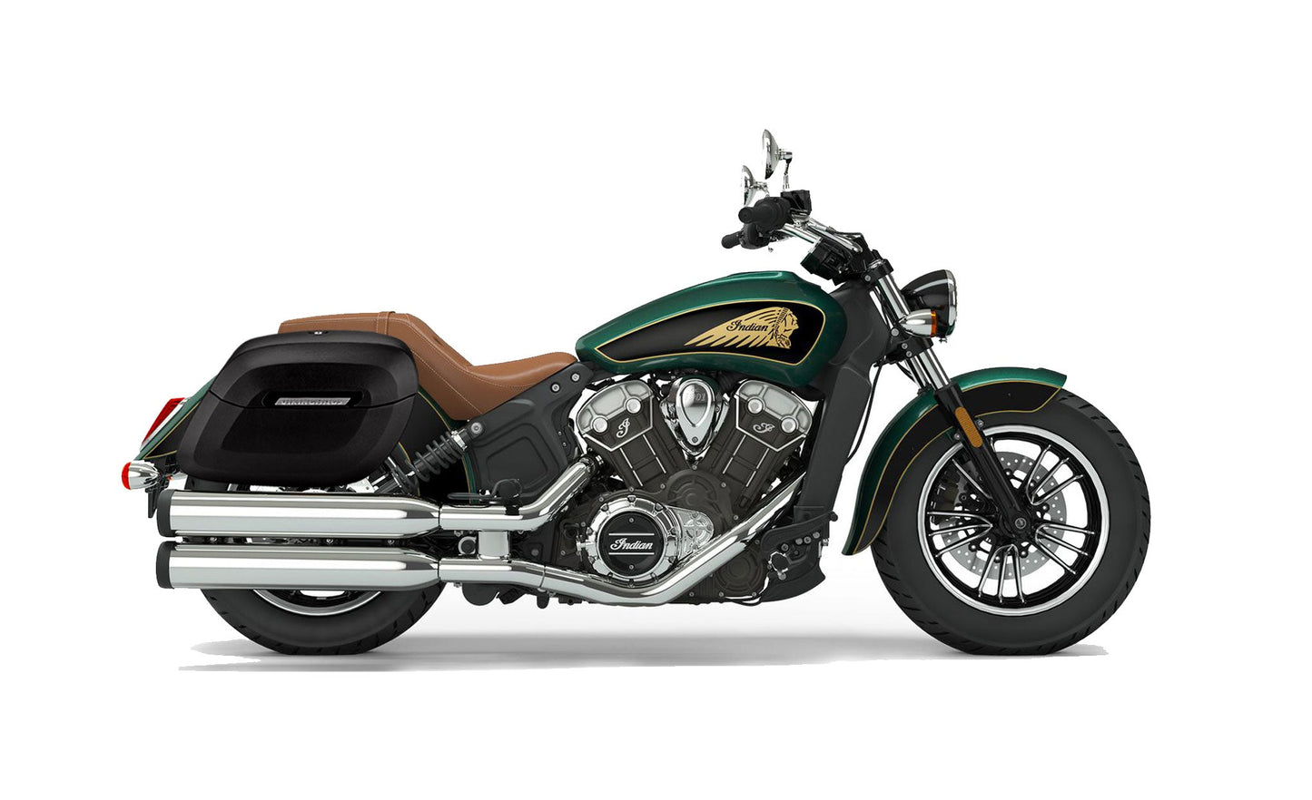 Alforjas Viking Lamellar Raven Extra Large para Indian Scout