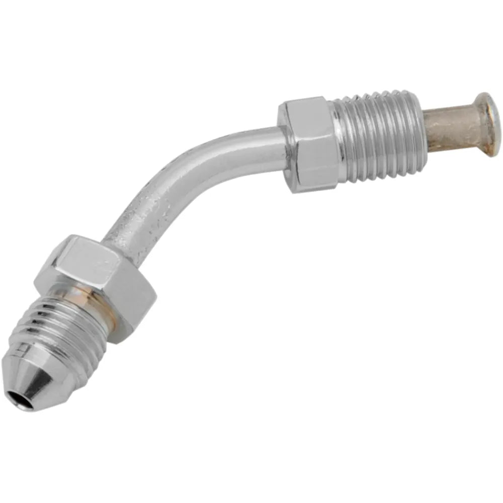 Conector de linea de frenos #3 3/8"-24 - 45° cromo