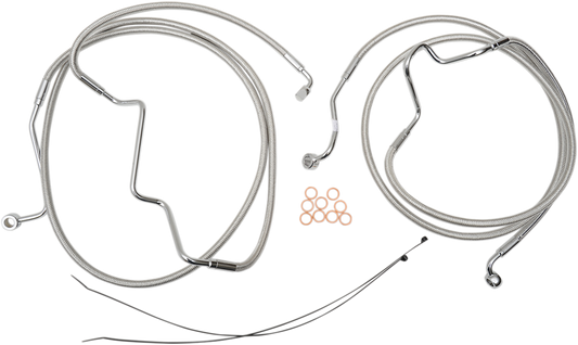 Kit de línea de freno inferior delantero Designer Series - Línea de freno - Acero inoxidable pulido