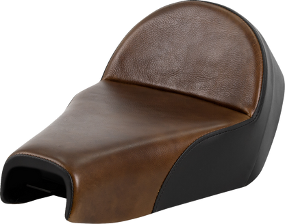 Asiento individual Lariat - Asiento individual Lariat - Cuero envejecido - Tanque de 4,5 galones - XL '04-'22