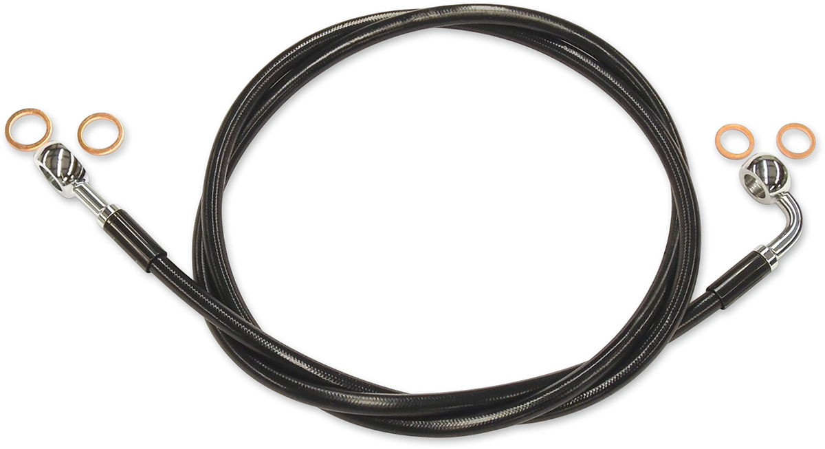 Kit de línea de freno delantero XR de acero inoxidable Extreme Response - Línea de freno - XR - EZ Align - Negro