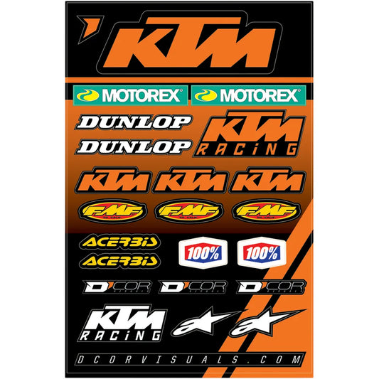 Decal Sheet - KTM Racing