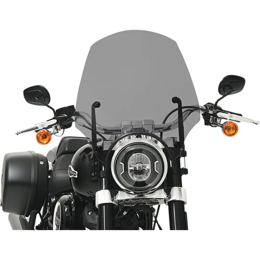 El Paso Windshield - 17" - 9" Headlight Cutout - Black Smoke